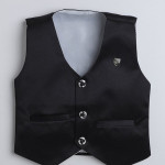 Boys Black solid Suit