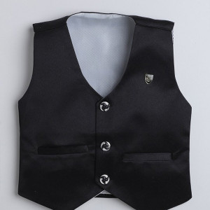 Boys Black solid Suit